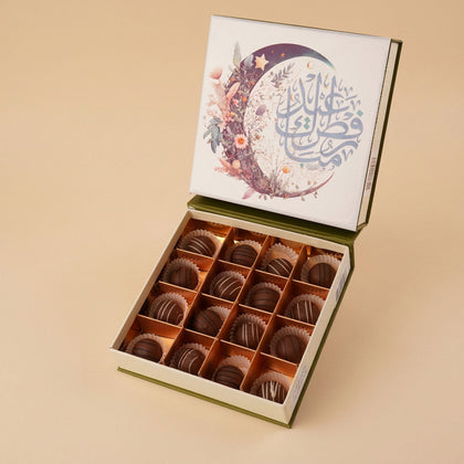 علبة شوكولاتة العيد ستيكر الهلال