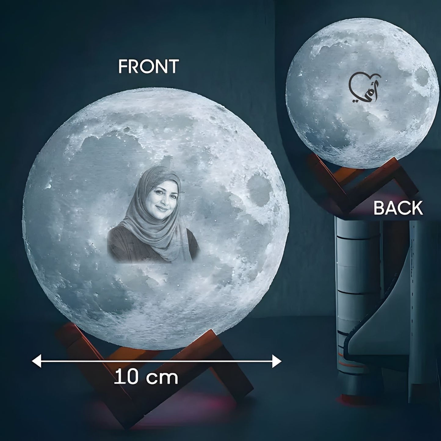 Personalised Moon Lamp for Ummi