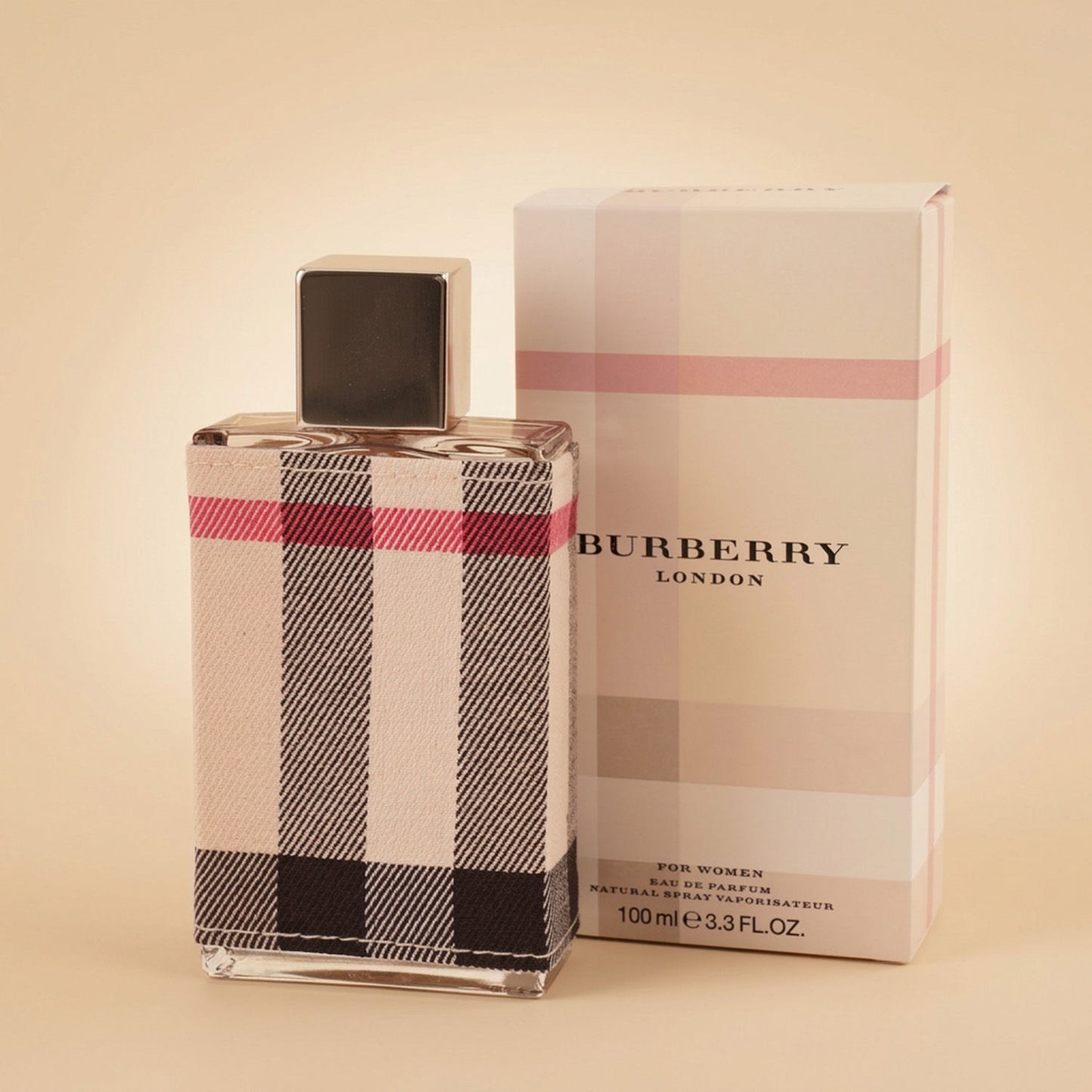 Red Aglaonema Vase with Burberry London Perfume for Her