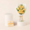 Nice Peach Flower Bouquet With Godiva Gold Ballotin Box 
