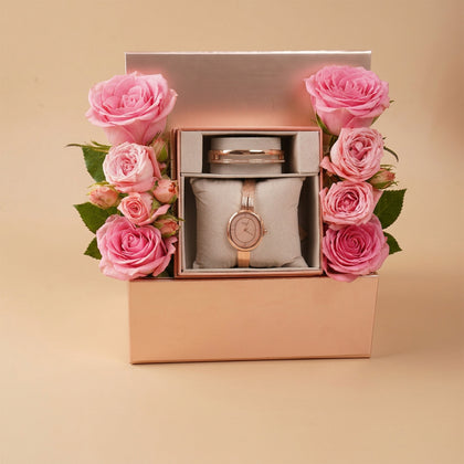 Mesmerized Valentine's Gift For Her | Titan Watch Set