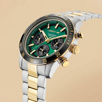 باقة ورد و ساعة شيروتي 1881 راقية للرجال