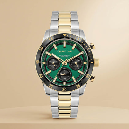 باقة ورد و ساعة شيروتي 1881 راقية للرجال