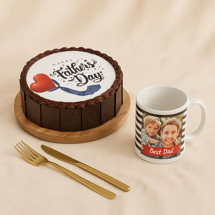  Fathers Day Personalized Mug N Cake