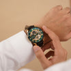 Montignac Elegant Black Mesh Bracelet Watch For Him