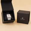 Montignac Elegant Black Mesh Bracelet Watch For Him