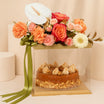 Dates n Nuts Caramel Cake With Flower Box