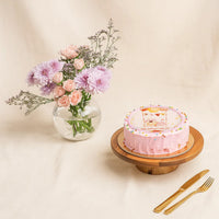 Garden Grace Flower Bowl n Baby Girl Cake