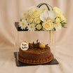 Ferrero Rocher Cake n White Flower Box