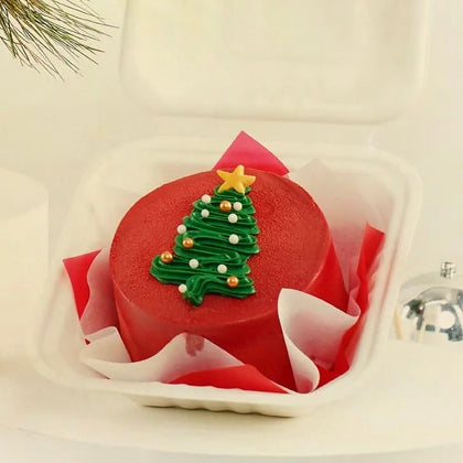 Season's Greetings Flower n Mini Cake Combo