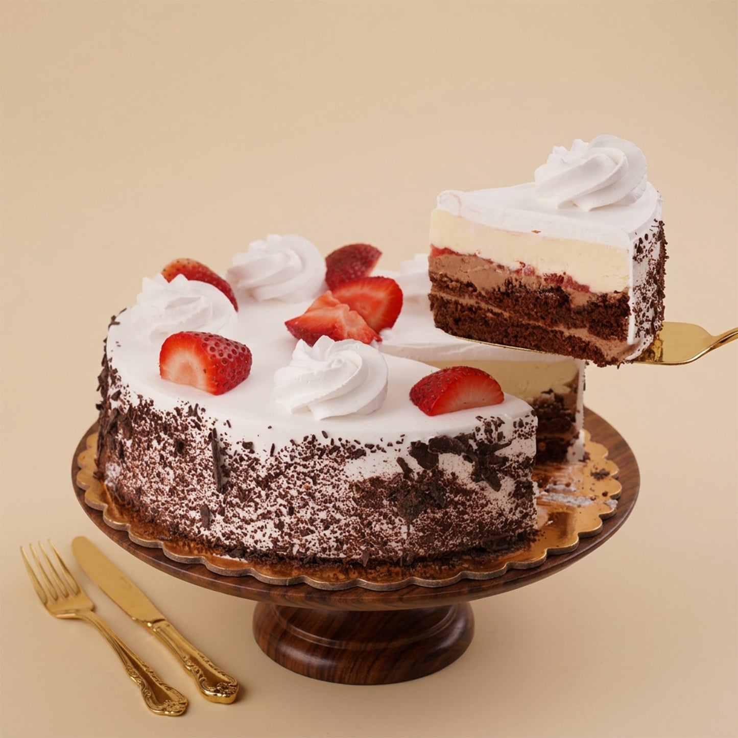 Red Roses Bouquet n Black Forest Cake Combo