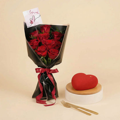 قلب أحمر مفعم بالحب