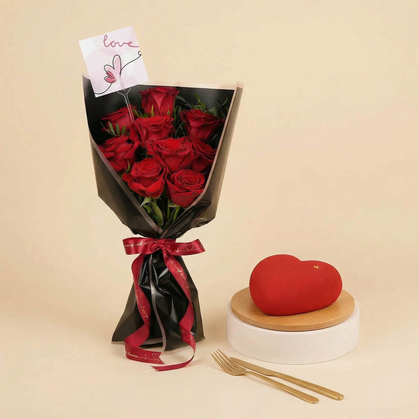 قلب أحمر مفعم بالحب