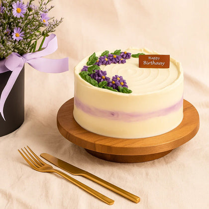 Birthday Wishes Combo | Aster Box n Cake