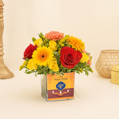 Sparks of Joy Diwali Flower Arrangement n Nuts