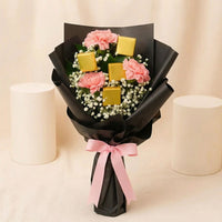 Pink Carnation Bouquet Surprise