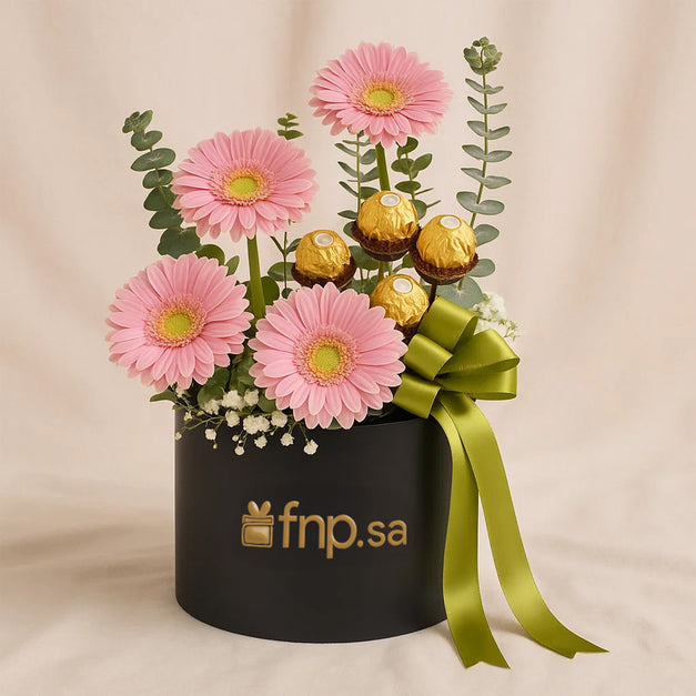 Gerbera n Ferrero Rocher Box