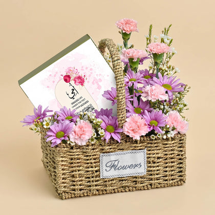  Mothers Gratitude Flower n Chocolate Basket