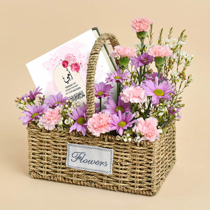  Mothers Gratitude Flower n Chocolate Basket