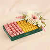 Pink & Gold Chocolates n  Flower  Premium Tray