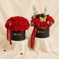 Love Double Dose  | 2 Red Rose Boxes n Chocolates 
