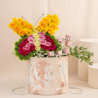 Butterfly in Garden with Chocolates