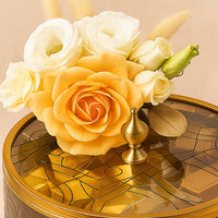 Otantik Home Chocolate Brown Bowl N Rose