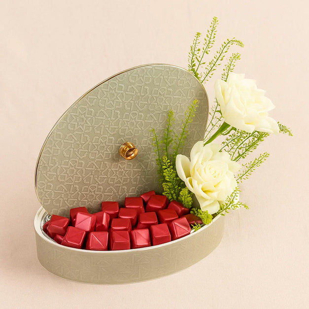 White Rose n Chocolate Otantik Elegant Bowl