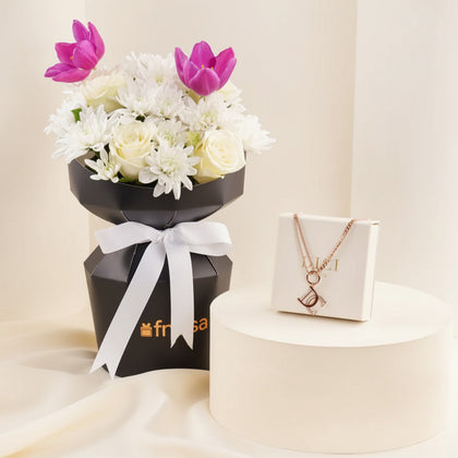 DICCI Aurora Women Necklace n Flower Bouquet 