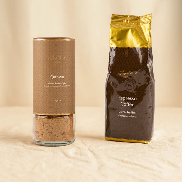 Bateel Espresso & Coffee Hamper With Flowers