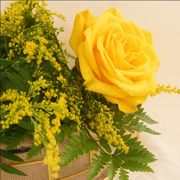 Bateel Espresso & Coffee Hamper With Flowers