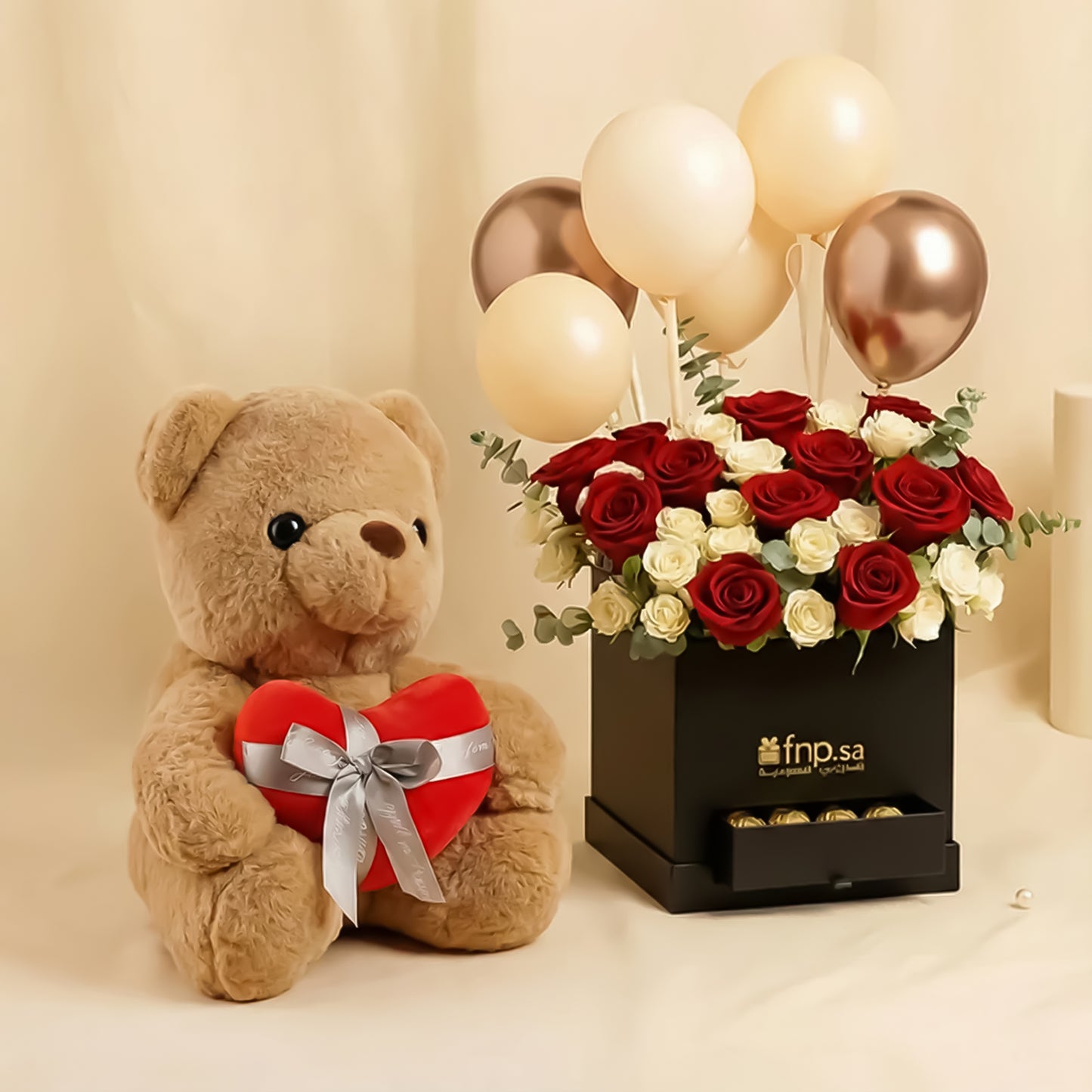 Happiness Box | Rose, Chocolates n Balloons