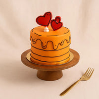 Birthday Wall Balloons With Roses n Mini Cake