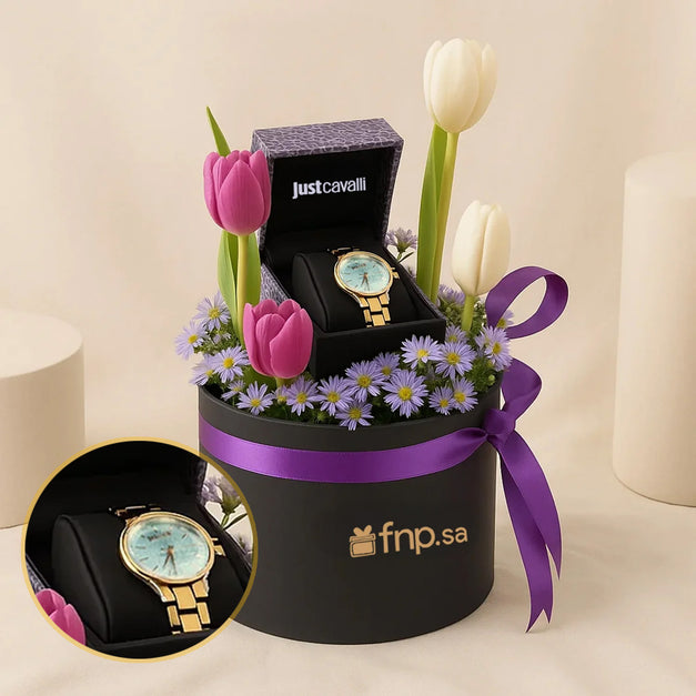 JUST CAVALLI Women Watch n Tulip Box