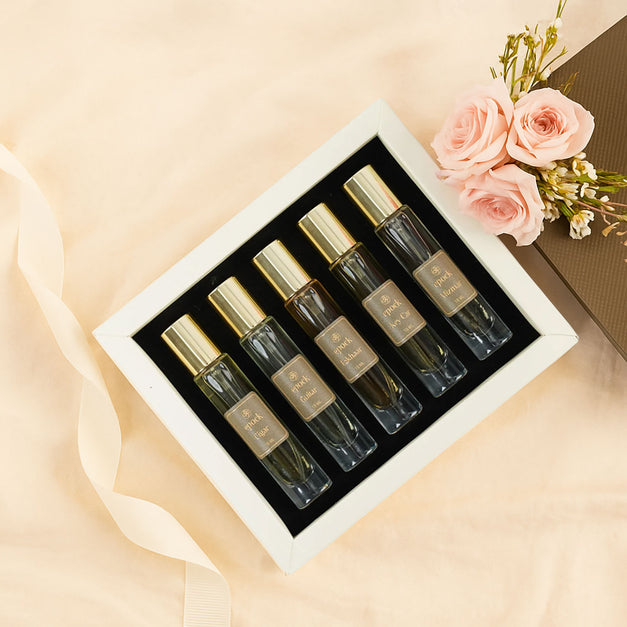 طقم عطور إيبوك مع ورد بينك