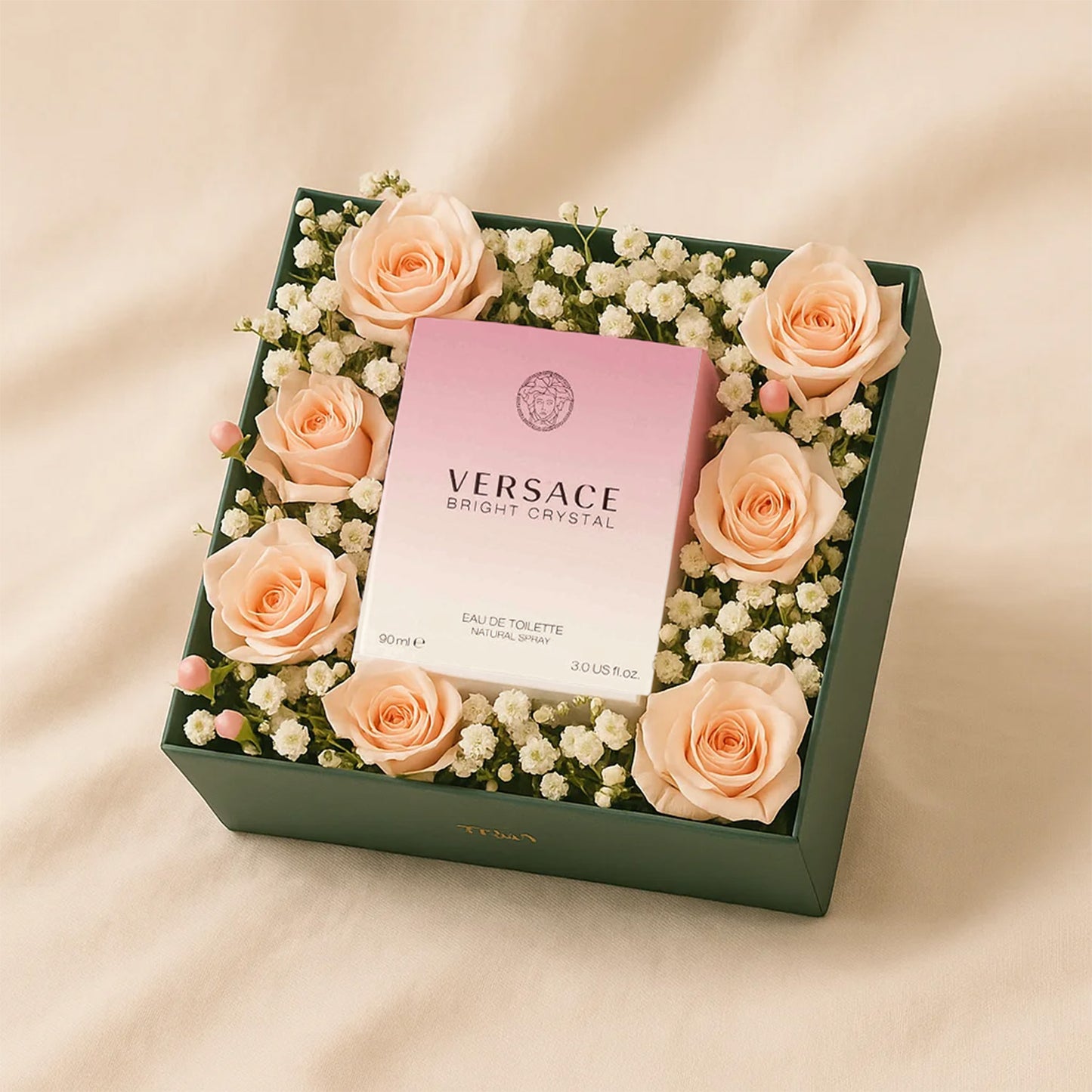 عطر فرزاتشي كريستال نسائي مع بوكس ورود