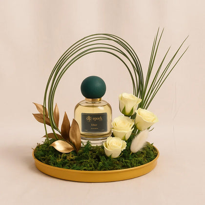 عطر ايثار من ايبوك للرجال مع باقة ورد