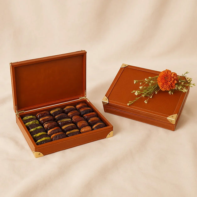 Bateel Leather Gift Box n Flowers