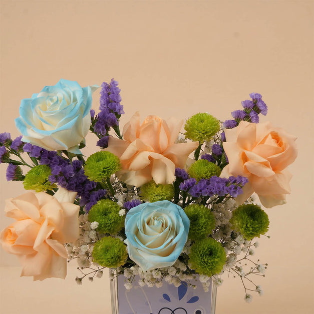 مزهرية ورد هدية يوم الطبيب