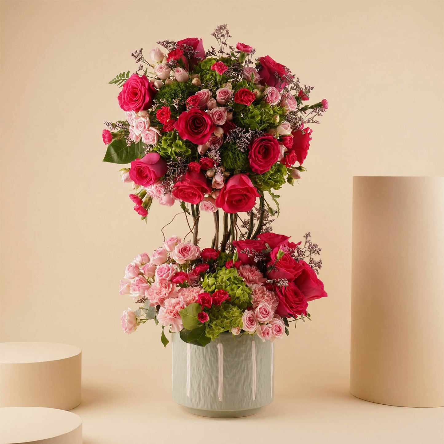 Opulent Pink Crown Flowers - Premium