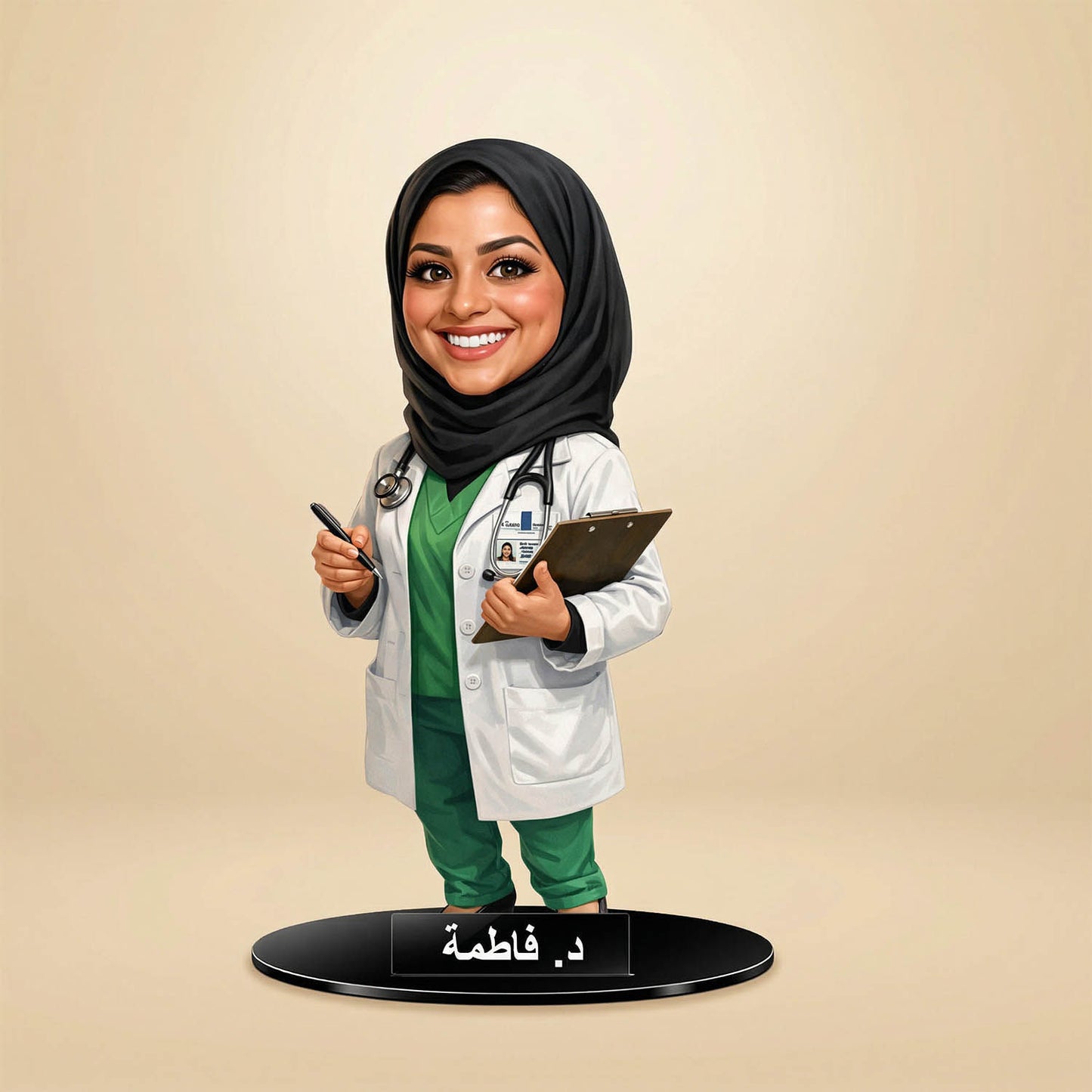 Customized Female Doctor Caricature