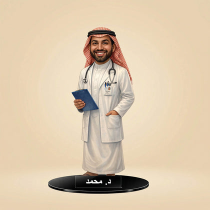 كاريكتور مخصص هدية طبيب