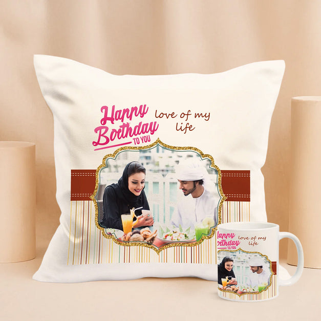 Romantic Personalized Mug N Cushion