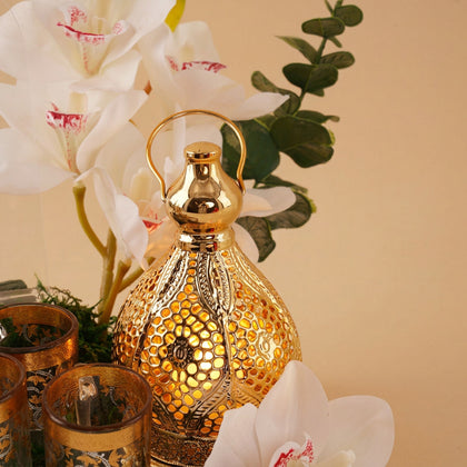Golden Hajj Hospitality with Tea Set