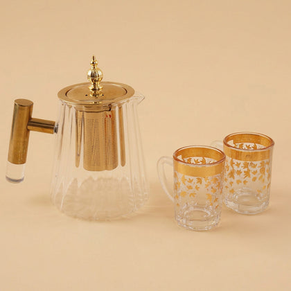 Golden Hajj Hospitality with Tea Set