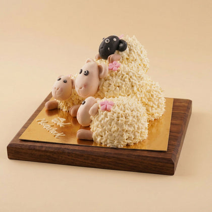 Sheep Family Eid Celebration Cake