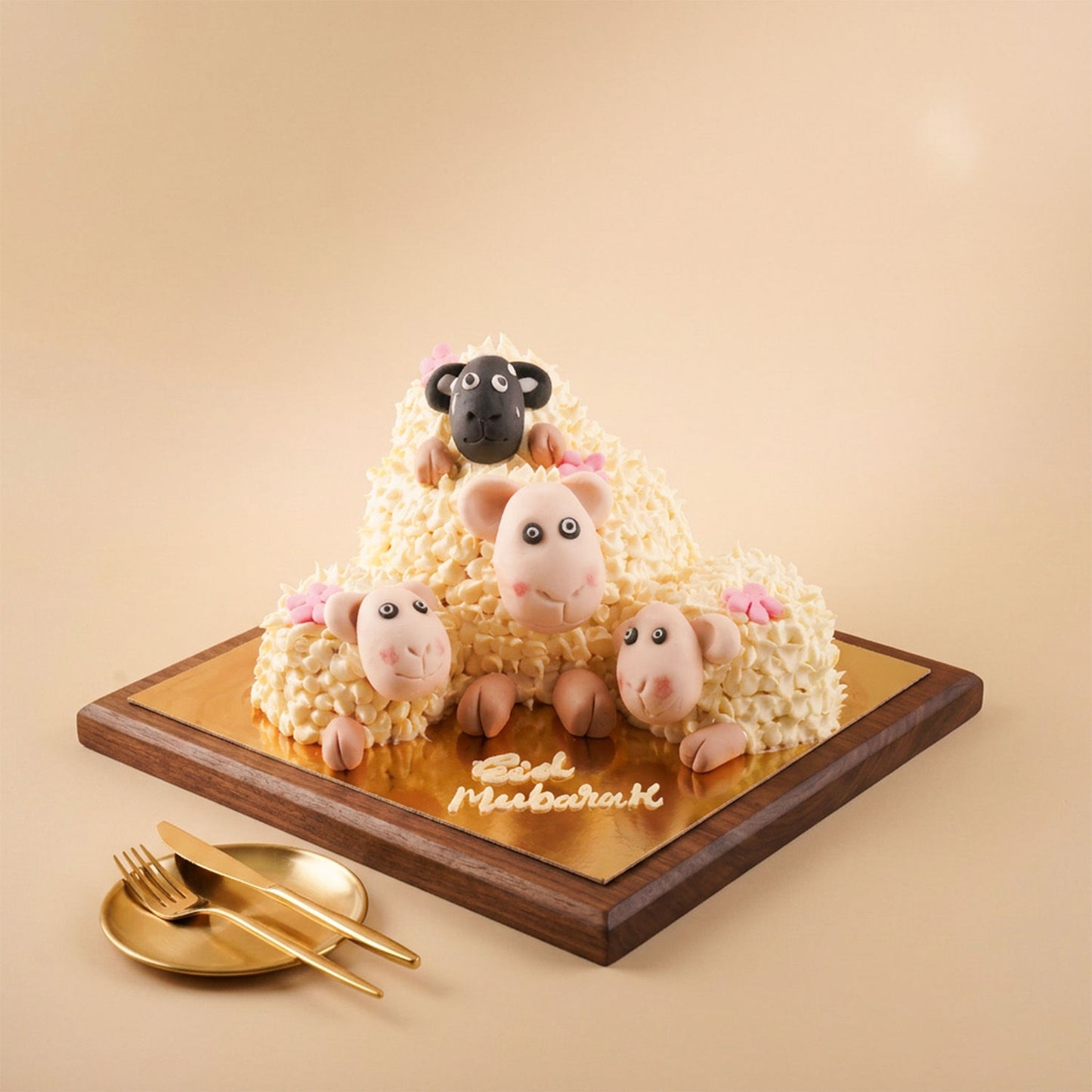 Sheep Family Eid Celebration Cake