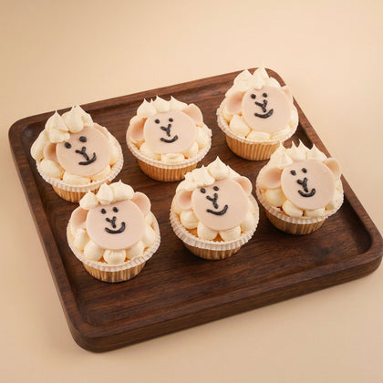 Funny Sheep Eid Cupcakes 6 Pcs