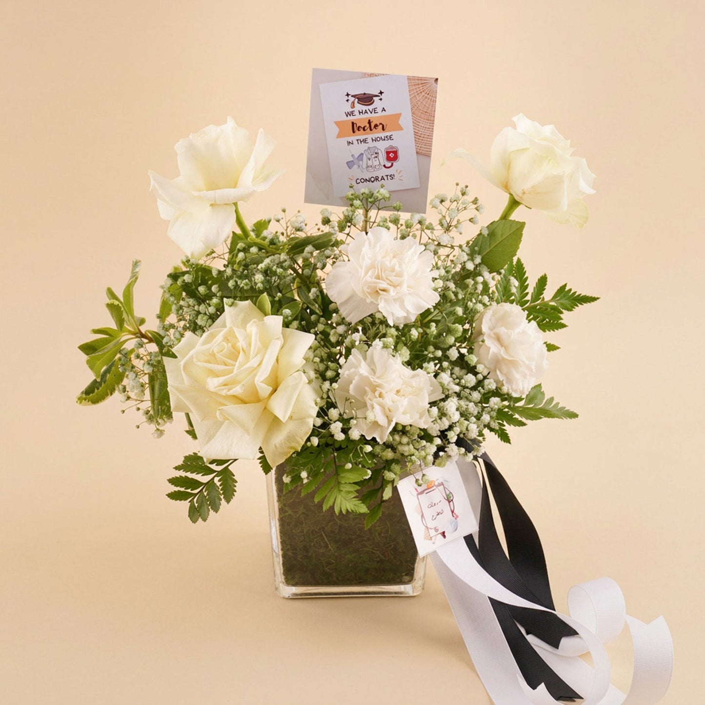 Congrats Doctor Flowers Vase