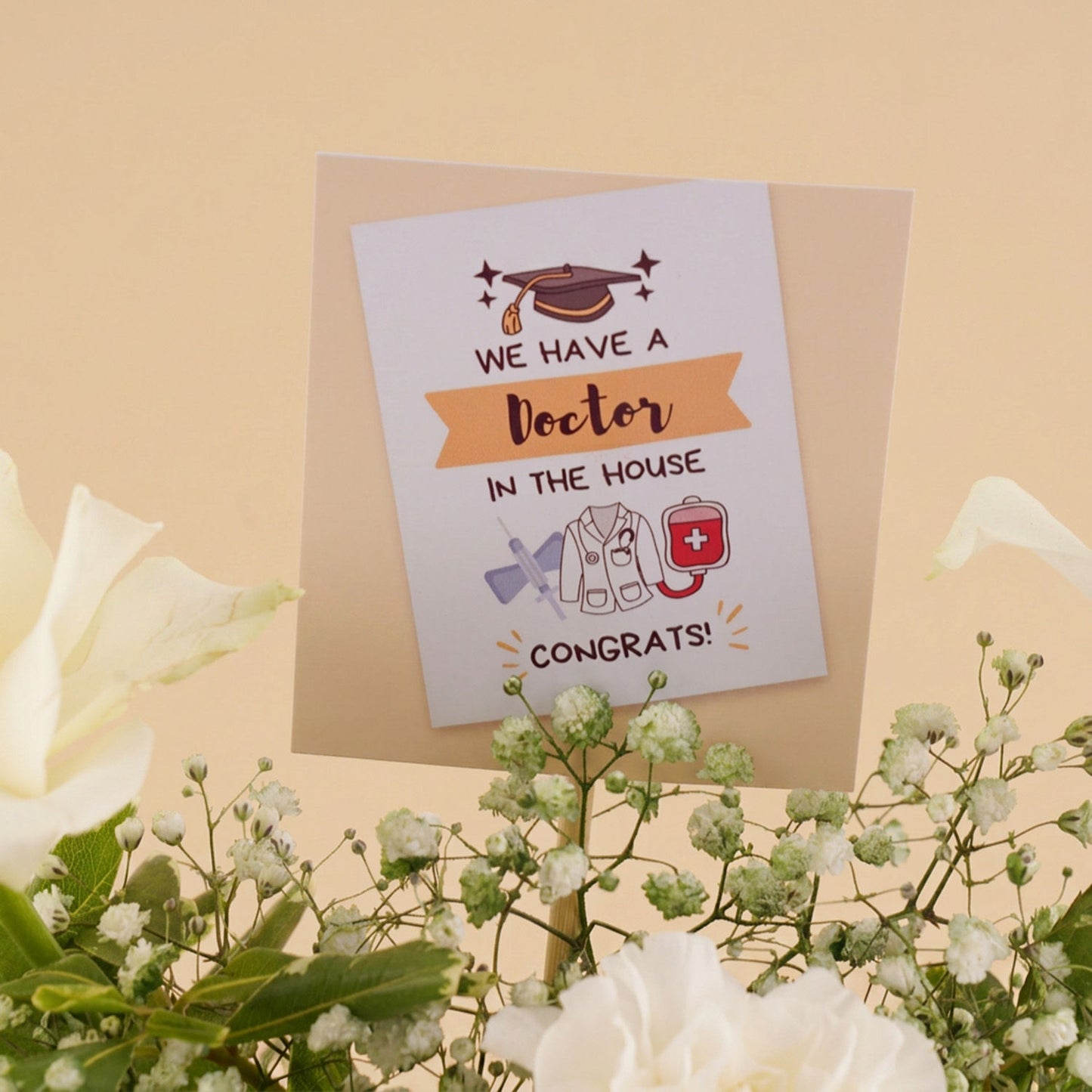 Congrats Doctor Flowers Vase